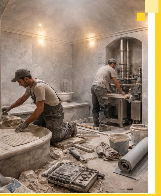 Строительство турецких бань хаммам под ключ в Карпинске