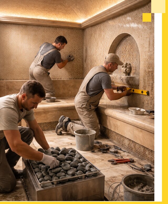 Проектирование и строительство хамама и сауны в Карпинске