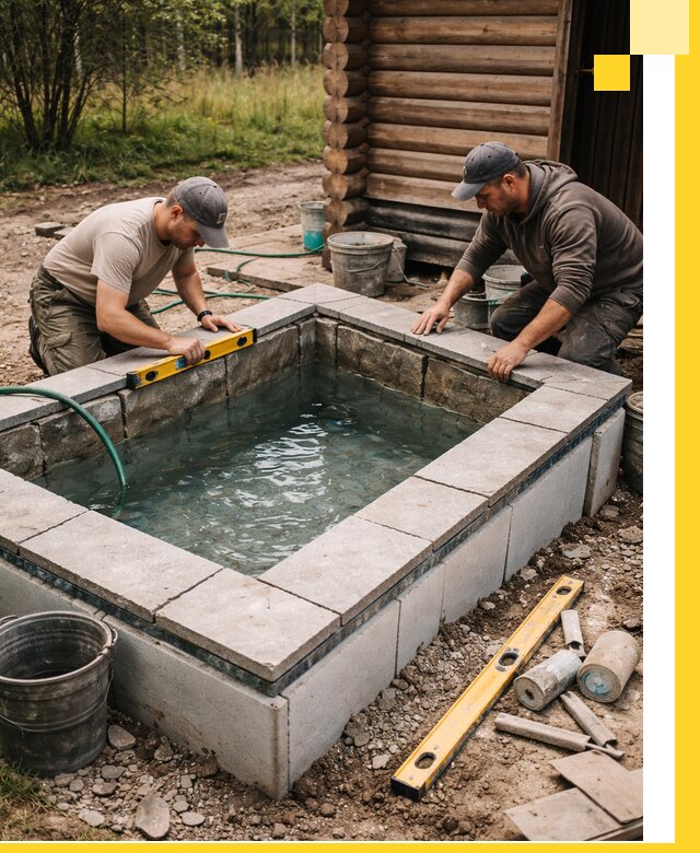 Изготовление и установка холодных купелей под ключ в Карпинске