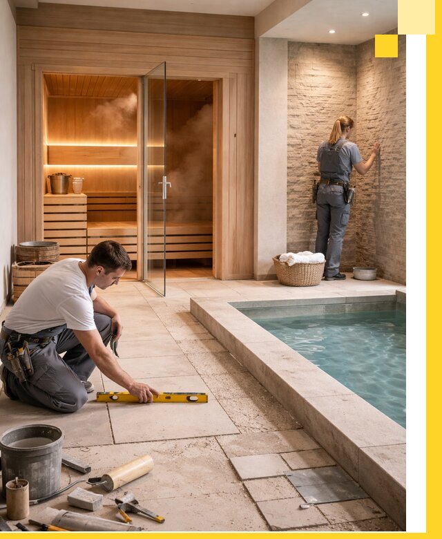 Комплексный дизайн и отделка интерьеров SPA под ключ в Карпинске